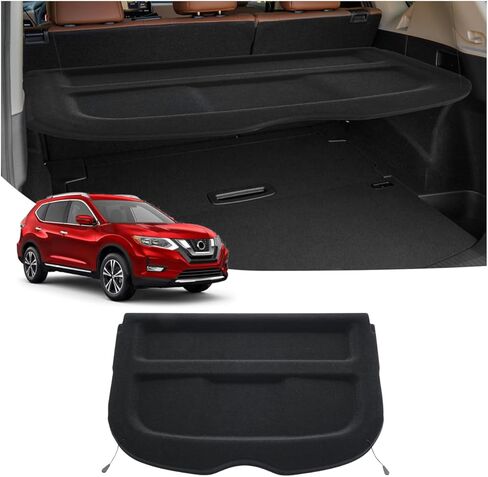 Powerty Cargo Cover for Nissan Rogue Sport 2017-2023 Accessories Trunk Security Shield Shade Black (Not for Nissan Rogue) in Saudi Arabia