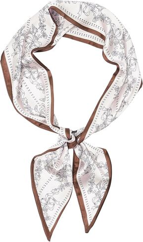 وشاح للرأس من Mesovor Cherry أوشحة للرقبة للشعر للنساء، أوشحة حقيبة محفظة أنيقة | عصابات رأس طويلة ورقيقة من الساتان in Kuwait