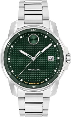 WATCAD MOVADO BOLD VERSO MEN AUTOMATIATION-41 مم ، سوار من الفولاذ المقاوم للصدأ ، والأسلوب الذاتي ، والأسلوب المتطور ، هدية له in Kuwait