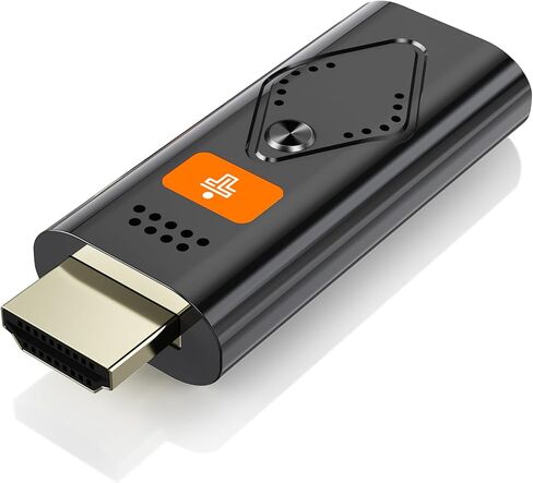 2025 ترقية محول دونجل العرض اللاسلكي Tongtion، جهاز إرسال محمول 4K HDMI Streaming، AirPlay/Miracast، واي فاي 5 جيجا هرتز | التوصيل والتشغيل للهواتف الذكية/الكمبيوتر/التلفزيون/جهاز العرض (التركيز) in Kuwait