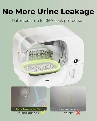 صندوق فضلات القطط ذو التنظيف الذاتي والتعبئة الخالي من الروائح، صندوق فضلات القطط الأوتوماتيكي مع نظام التعبئة الذاتية وإعادة التعبئة، التحكم في التطبيق، مساحة كبيرة جدًا للقطط التي يتراوح وزنها بين 3.3 و22 كجم، إصدار مطور in Kuwait