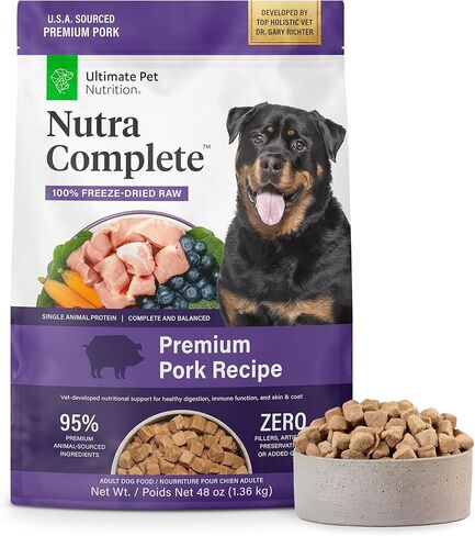 ULTIMATE PET NUTRITION Nutra Complete Raw Freeze Dried Premium Adult Dog Food Reduced Calorie (1 Pound, Turkey) in Saudi Arabia