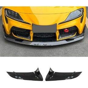2PCS Front Bumper Lower Garnish Cover Trim for Toyota GR Supra A90/A91 2020-2024 All Models ABS Add On Exterior Part (Glossy Black) in Saudi Arabia