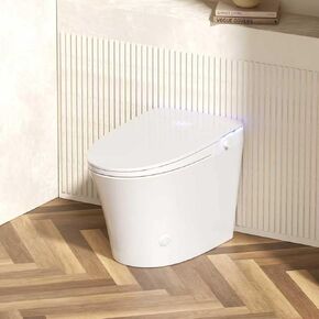 Smart Toilet with Bidet Built in, Japanese Bidet Toilet, for Bathroom, Modern Elongated Toilet with Heated Toilet Seat, Bidet Warm Water, Dryer, Auto Open/Close Lid, Automatic Toilet Flushing in Saudi Arabia
