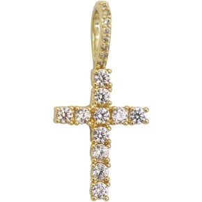 GLD Black Stone Celtic Cross Prendant - الذهب الأبيض in Kuwait