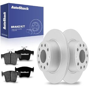 AutoShack Rear Brake Kit Replacement for 2019-2023 VW Jetta 2022-2023 Taos 1.4L 1.5L FWD Coated Disc Brake Rotors with Ceramic Brake Pads 10.70" (271.8 mm) ArmorStop BRK020377389 in Kuwait