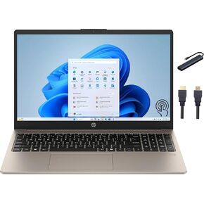 HP 15.6 inch FHD Laptop | Intel Core i3-N305 Processor | Intel UHD Graphics| Fingerprint | Silver | 8GB RAM | 256GB SSD | Windows 11 Home | Bundle with 64GB USB Flash Drive in Kuwait