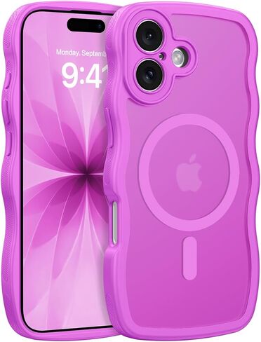 حافظة BENTOBEN المغناطيسية لهاتف iPhone 17 Pro Max، مموجة لطيفة [حماية كاملة للكاميرا] [متوافقة مع MagSafe] غطاء واقٍ غير لامع مضاد للانزلاق للنساء والفتيات والأولاد لهاتف 17 ProMax 6.9 بوصة، تيتانيوم صحراوي in Saudi Arabia