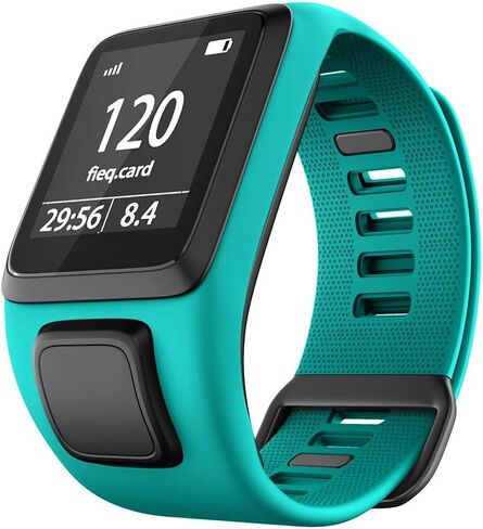 أحزمة RongYooo البديلة لحزام TomTom، سوار ساعة من السيليكون متوافق مع TomTom Runner 2 3، TomTom Spark 3، Golf 2. (أزرق داكن) in Kuwait