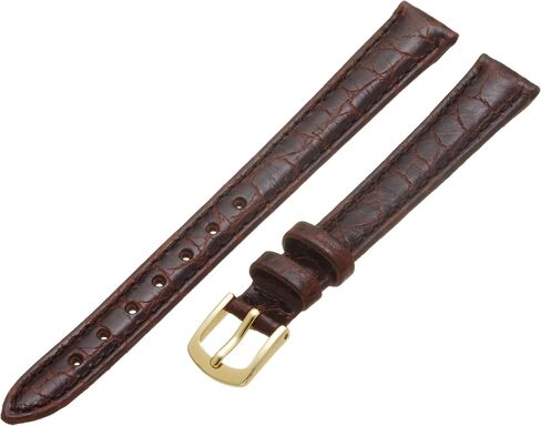 Hadley-Roma Women's LS-717 14mm Brown Crocodile Grain Watch Strap in Saudi Arabia