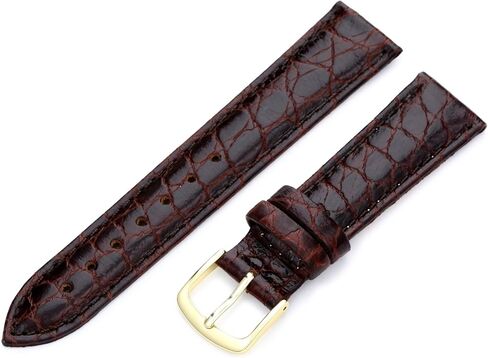 Hadley-Roma Women's LS-717 14mm Brown Crocodile Grain Watch Strap in Saudi Arabia