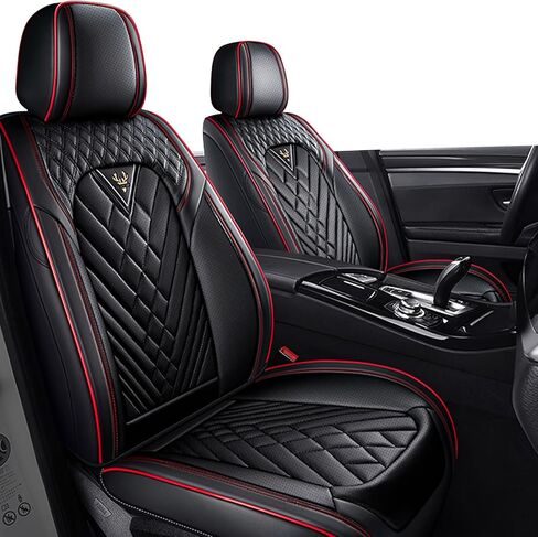 Car Seat Covers for Mercedes-Benz Sprinter 2010-2016,Compatible Airbag,Non-Slip,Durable Seat Cover,All Season Sports Fashion Leather Seat Cover(2 Seats, Black) in Kuwait