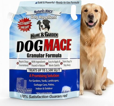 Nature's MACE Dog Repellent, 2.5 Granular, for Lawn, Yard, Garden, & Plants, Outdoor No-Dig, Dog Repellent and Training Tool, Dog Repellent for Yard, Dog Digging Repellent, Treats 1,400 Sq. Ft. in Saudi Arabia