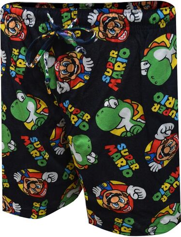 MJC Mens Nintendo Super Mario Brothers Mario and Yoshi Lounge Shorts in Saudi Arabia