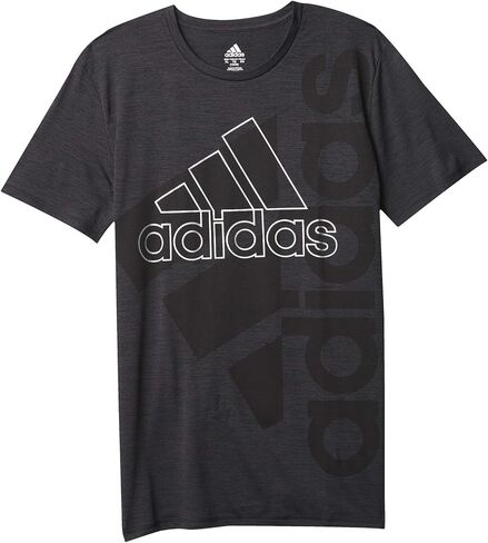 Adidas Boys Short Sleeve Aeroready Performance Logo Tee Thirt T-Shirt ، قرمزي ، كبير الولايات المتحدة in Kuwait