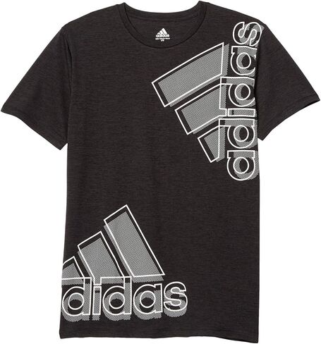 Adidas Boys Short Sleeve Aeroready Performance Logo Tee Thirt T-Shirt ، قرمزي ، كبير الولايات المتحدة in Kuwait