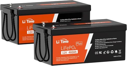 Litime 12V 460Ah LiFePO4 Lithium Iron Phosphate Battery Group 8D Built-in 250A BMS, 5.8KWh High Energy Automotive Battery for RV, Solar, Marine, Off-Grid, and Backup Power Systems in Saudi Arabia