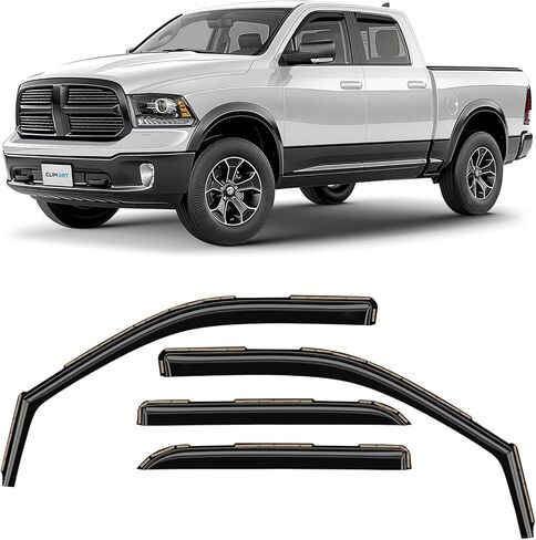 CLIM ART in-Channel Incredibly Durable Rain Guards for GMC Savana 2500/3500 1996-2025, Original Window Deflectors, Vent Window Visors, Vent Deflector, 2 pcs. - 696209 in Saudi Arabia