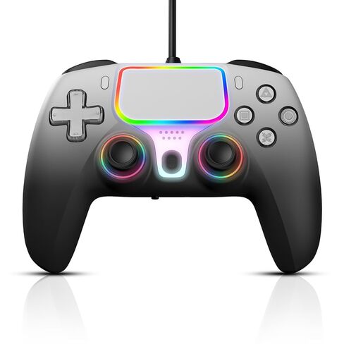NBCP لجهاز التحكم السلكي في الألعاب لجهاز PlayStation 5، متوافق مع أجهزة PS5 وPS4 وأجهزة الكمبيوتر والبخار، ومشغلات الاهتزاز المزدوج وتأثير القاعة، وجيروسكوب 6 محاور، ووظيفة Turbo ومقبس سماعة الرأس 3.5 مم in Kuwait