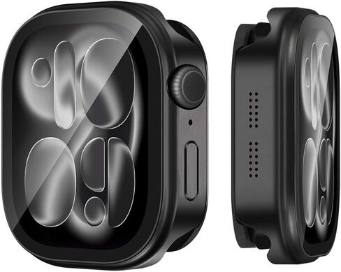 غطاء معدني 3 في 1 متوافق مع حافظة Apple Watch Ultra 3/2/1 مقاس 49 ملم للنساء والرجال، واقي شاشة مدمج خفيف الوزن للغاية لساعة iWatch Ultra 3/2/1 مقاس 49 ملم (تيتانيوم) in Kuwait