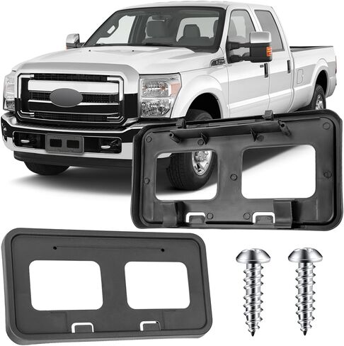 إكسسوارات قوس لوحة الترخيص لفورد F150 2.7L 3.0L 3.5L 2018 2019 2020 ، Pront Presper Plate Holder Prame Prame Black Mount Type A in Kuwait
