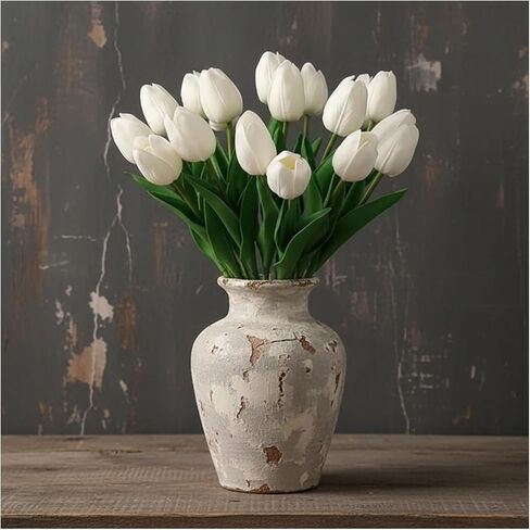 10pcs مفتوحة جزئيا الزنبق الاصطناعي 15.5 "PU الزهور الاصطناعية للهدايا العائلة هدايا DIY ترتيب الزهور الزهور في المنزل المطبخ مكتب حفلات الزفاف in Kuwait