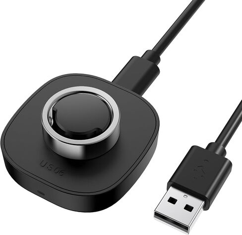 متوافق مع Oura Ring Gen3 - شاحن الحلقة الذكية مقاس 7، قاعدة شحن آمنة محمولة مع كابل USB-C in Saudi Arabia