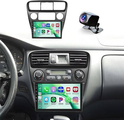 راديو ستيريو للسيارة 2+64G Android 13 لسيارة Honda Accord 6th 1998-2003، شاشة لمس عالية الدقة 9 بوصة متوافقة مع CarPlay Android Auto، كاميرا احتياطية AHD، وصلة مرآة، GPS، WiFi، DSP in Saudi Arabia