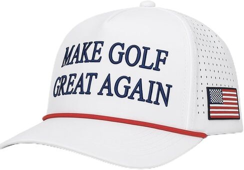 Wolph American Golf Hat - Snapback Cap Funny Golf Golf - Rope Golf Hat - قابلة للتعديل والتنفس - هدية غولف مضحكة للرجال والنساء. أحمر in Kuwait