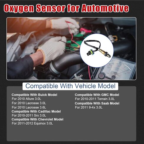 4 قطع مستشعر الأوكسجين المنبع والمصب 250-24649 234-4815 O2 متوافق مع Buick Enclave 09-11 ولجي إم سي أكاديا 09-11 ولشفروليه إكوينوكس 13-17 ولكاديلاك SRX 10-16 3.0L 3.6L in Saudi Arabia