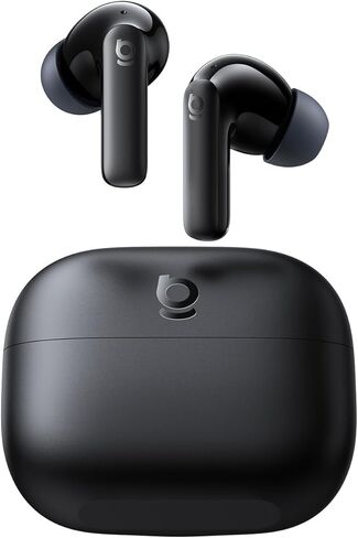 سماعات أذن لاسلكية Baseus Bass BP1 NC Hybrid Active Noise Cancelling، مشغل Super-Bass مقاس 12 مم، وقت تشغيل 41 ساعة، بلوتوث 6.0، مقاومة للماء IP55، 4 ميكروفونات AI ENC، 24 معادل قابل للتخصيص in Saudi Arabia