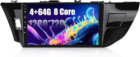 Roinvou 2+64G Android 10.1 بوصة راديو يعمل باللمس لسيارة Toyota Corolla 2014-2016 مع CarPlay اللاسلكي Android Auto WiFi Bluetooth GPS Navigation FM RDS Radio Backup Camera in Saudi Arabia