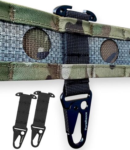 ملحقات MOLLE التكتيكية مشبك خطاف اشتباك على شكل حرف T، مشابك قفاز حامل مفاتيح MOLLE مع حلقة تسلق معلقة، لحامل اللوحة وحزام المعركة على الظهر، ملحقات مشبك تروس السترة التكتيكية in Kuwait