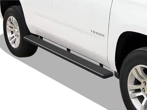 لوحات تشغيل APS (خطوات جانبية لقضبان Nerf) متوافقة مع Chevy Tahoe 2007-2020 وGMC Yukon 2005-2020 ذات 4 أبواب (باستثناء Z71 Hybrid Yukon XL) (لوحة تشغيل فضية) in Saudi Arabia