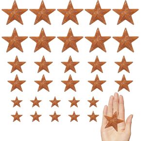 Gallipower 50 Pcs Unfinished Metal Star for Home Decoration, Hanging Wall Decor, Outdoor Star Wall Decor, Barn Stars, Silver Stars in Saudi Arabia