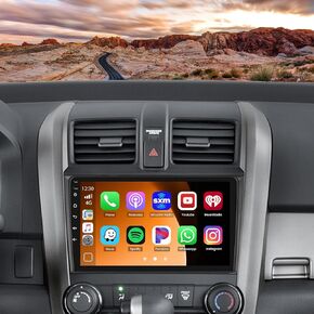 راديو Carplay بشاشة لمس Hi-Fi 2+64G Android 13 لسيارة Honda CRV 2007-2011، وحدة رأس ترقية ستيريو للسيارة مقاس 9 بوصات Android Auto، كاميرا احتياطية AHD، وصلة مرآة، ملاحة GPS، واي فاي in Kuwait