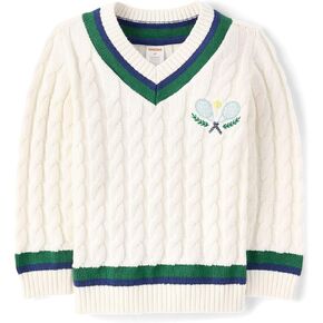 Gymboree Baby Boys' and Toddler Long Sleeve V-Neck Pullover Sweater in Kuwait