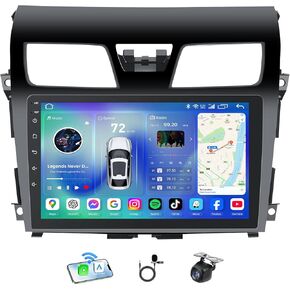 ستيريو راديو السيارة لـ Altima 2013-2018: 5GWiFi 8 Core 4G+32G Wireless CarPlay Android 13-1080P كاميرا احتياطية 1280 * 800 HD 10 بوصة تعمل باللمس بلوتوث 36EQ - GPS SWC FM DSP Mirror Link in Kuwait