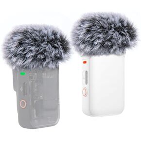 مرشح بوب SUNMON DJI Mic 2 - غطاء ميكروفون لاسلكي أبيض DJI خارجي بفلتر بوب لتقليل الضوضاء، أغطية ميكروفون لميكروفون DJI اللاسلكي (4 أجهزة كمبيوتر) in Kuwait