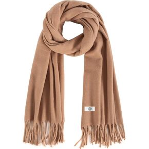 Women's Winter Plaid Scarf Warm Thick Long Shawl Soft Knit Perfect Cold Weather Gift in Kuwait