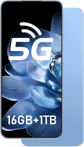 هاتف Huness 15PROMAX الذكي غير مقفل، بطارية 6800 مللي أمبير/ساعة 6.8 HD هاتف غير مقفل، 16+512 جيجابايت Android 14 مع بطاقة ذاكرة 128 جيجابايت، شريحة اتصال مزدوجة/5G/قفل بصمة الإصبع/معرف الوجه (أزرق، 16+512G) in Kuwait