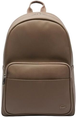 Lacoste Mens Classic Laptop Pocket Backpack, Brown, One Size in Saudi Arabia