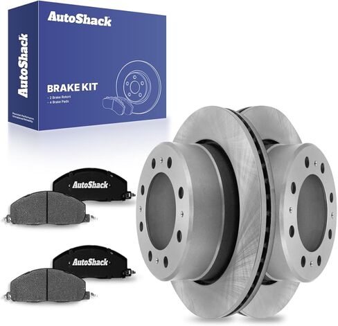 Autoshack Brake Kit Prake Praking for 2009-2018 RAM 2500 3500 6.7L V8 4WD RWD حفر ومقاطع قرص مغلفة بالزنك دوارات الفرامل السيراميك 14.09 "358 مم BRK020311318 in Saudi Arabia