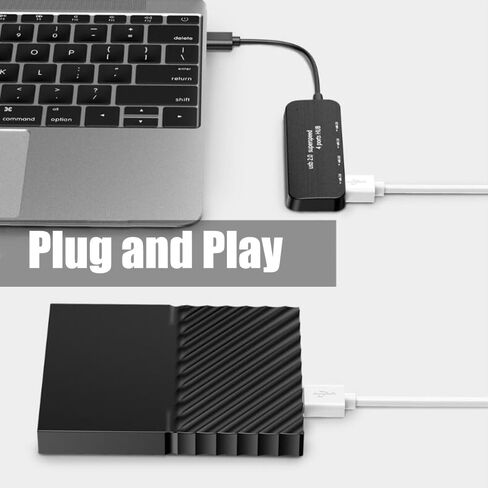 4-in-1 USB 2.0 Hub with 4 Ports, Ultra-Fast 480Mbps Data Transfer, Stable and Reliable Performance, Compact and Portable Design for Laptop, PC, MacBook, and More in Saudi Arabia