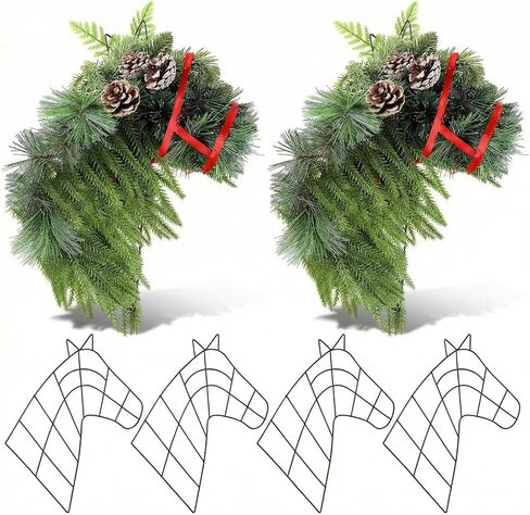 6 Pcs Fall Football Decorations 12 Inch Football Wreath Fall Metal Wreath Form Wire Garland for Sports Party Autumn Harvest Party Decor DIY Craft Project Holiday Front Door Hanging Home in Saudi Arabia