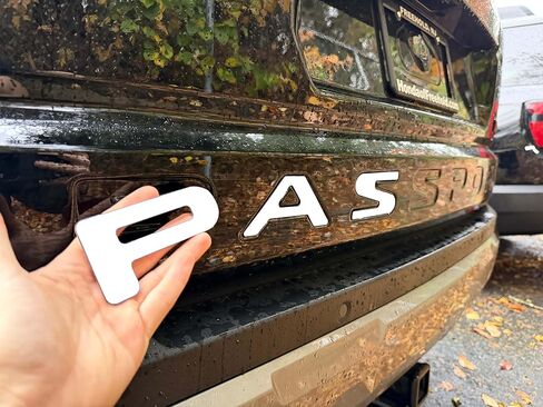 Rear Inserts Tailgate Letters fit 2025 2026 Compatible with Passport Models, 3D Raised & Strong Adhesive Abs Plastic Rear Emblems Decals Letters, NOT Thin Decals- Matte Black in Saudi Arabia