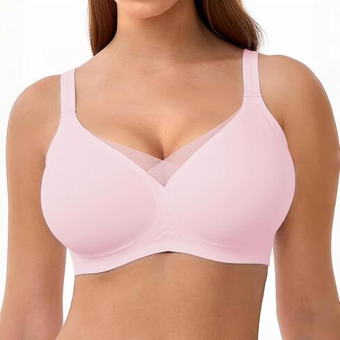 DODOKIE Bras for Women no Underwire, Supportive Seamless Bralette with Adjustable Wide Straps-Full Coverage Wireless Push Up in Saudi Arabia