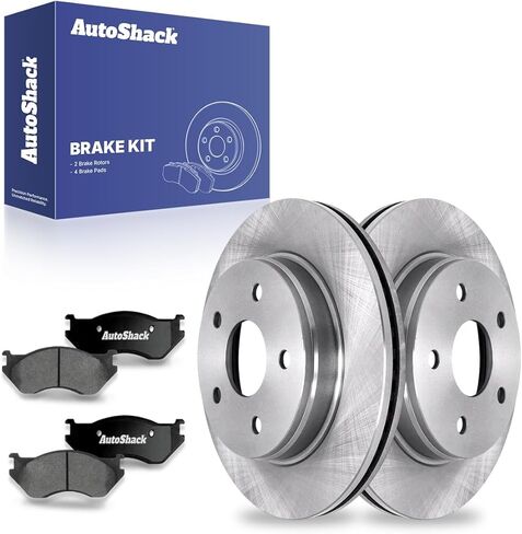 Autoshack Front Brake Kit استبدال 2002-2005 Dodge RAM 1500 2004-2006 Durango 3.7L 4.7L 5.7L 5.9L V6 V8 4WD RWD DISC BRAKE BRAKE ROTORS مع وسادات الفرامل السيراميك 13.2 "(335.8 مم) PCDR630076300796666 in Saudi Arabia