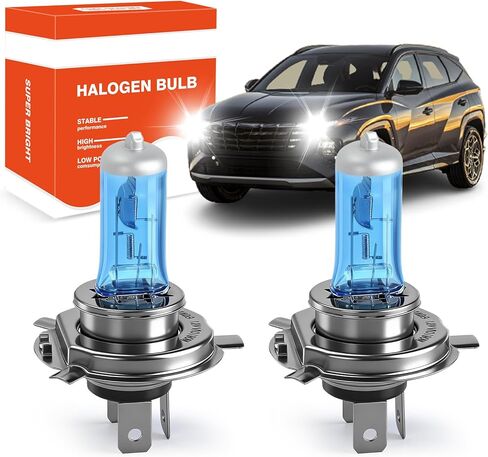 OQSNCV Fit for Hyundai Tucson (2005-2013) High Performance Halogen Headlight Bulbs, H4/9003 High/Low Beam Headlamp Replacement Bulbs Kit, Pack of 2 in Saudi Arabia