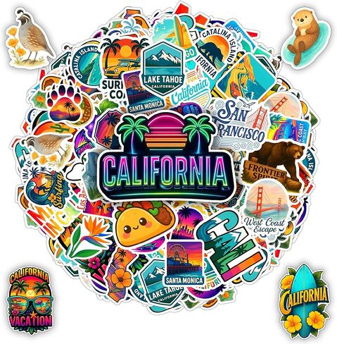100 قطعة ملصقات Newyyork Life ملصق سفر فينيل مقاوم للماء للأطفال البالغين سيارات ، ديكور جدار ، Hard Hat Scrapbook Laptop Phone عيد ميلاد عيد الميلاد البالغين هدايا الأطفال in Kuwait